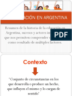 La Educación en Argentina