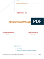 Maintenance Management 23
