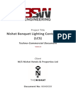 Nishat Banquet Lighting Control System (LCS) : Techno-Commercial Document