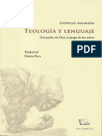 Teología y Lenguaje (Giorgio Agamben) PDF