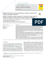 Different Levels Pro Anti Inflammatory Cytokines