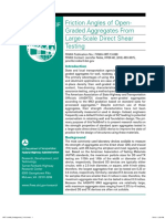 Friction Angles of Open-Graded Aggregates From Large-Scale Direct Shear Testing