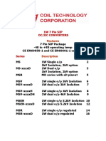 CTC 1W 7PIN SIP DC DC Converters PDF