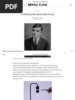 Riveting Facts About Alan Turing - Mental Floss