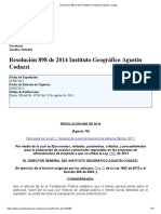 Resolución 898 de 2014 Instituto Geográfico Agustín Codazzi
