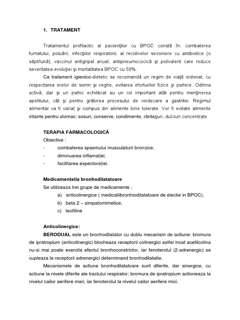 Tratament Bpoc PDF