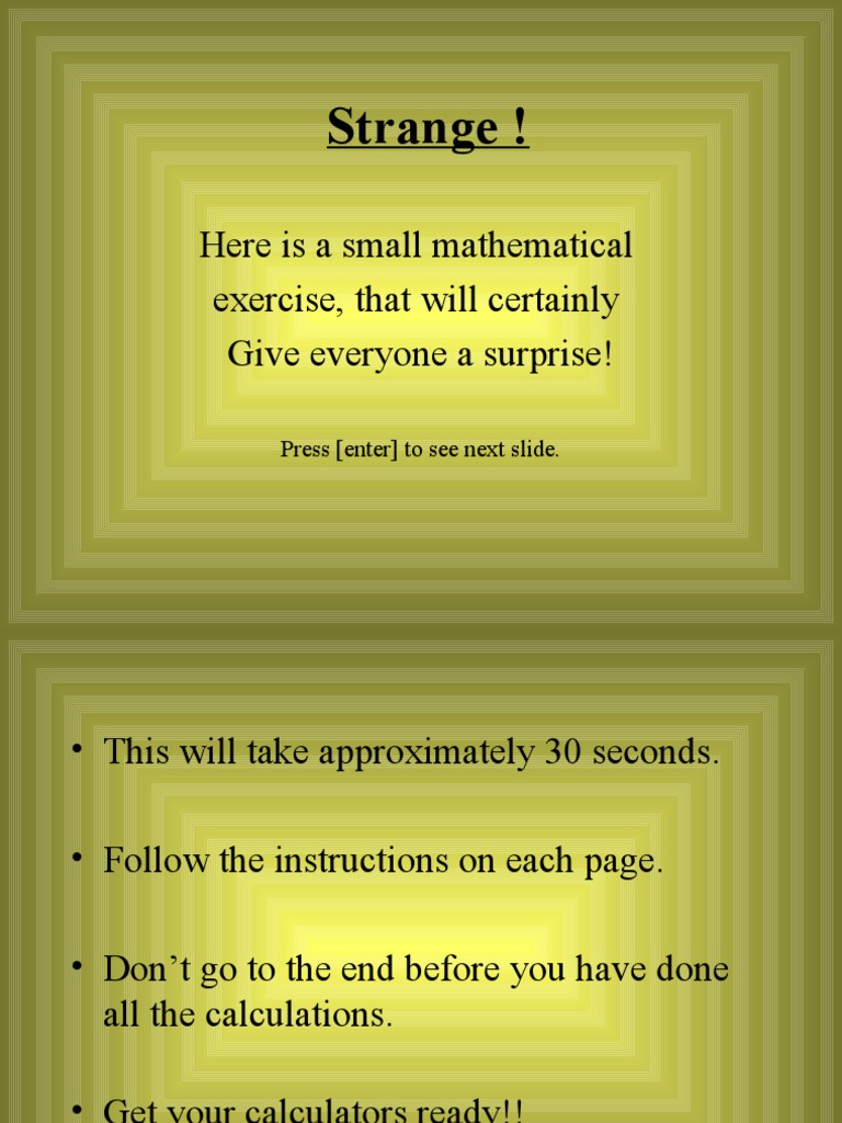 Strange Calculation | PDF