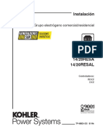 Generadores Sur - Manual de Instalacion Kohler A Gas - en Español PDF