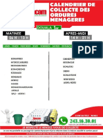 Programme Collecte Ordures Menageres Douala 1er - 2019