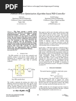 Particle Swarm Optimisation Algorithm Based PID Controller