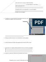 Primera Nota Cuarto Periodo/ Informatica/Ciclo Tres