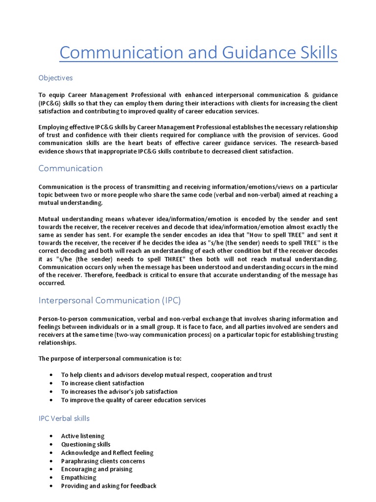 Career Management Practices | PDF | Nonverbal Communication | Communication