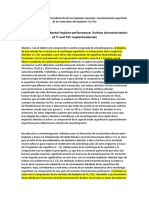 Hacia La Optimización Del Rendimiento de Los Implantes Dentales