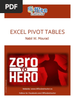 Excel 2016 Pivot Tables Merge