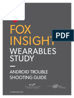 Android Fox Insight App Troubleshooting