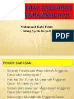 Muqaddimah Anggaran Dasar Muhammadiyah