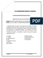 Dual Degree Curriculum (Biomedical Engg.) From 2016 Batch Onwards