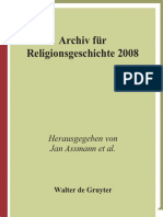 Jan Assmann, Fritz Graf, Tonio Holscher, Ludwig Koenen, Jorg Rupke - Archiv Für Religionsgeschichte 2008 - Band 10-Walter de Gruyter (2008) PDF