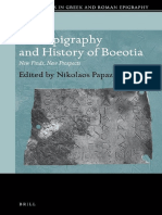 (Brill Studies in Greek and Roman Epigraphy 4) Nikolaos Papazarkadas - The Epigraphy and History of Boeotia - New Finds, New Prospects-Brill Academic Publishers (2014) PDF