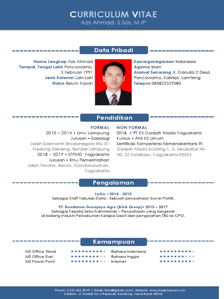 CV Ahli K3 Umum Azis Ahmad | PDF