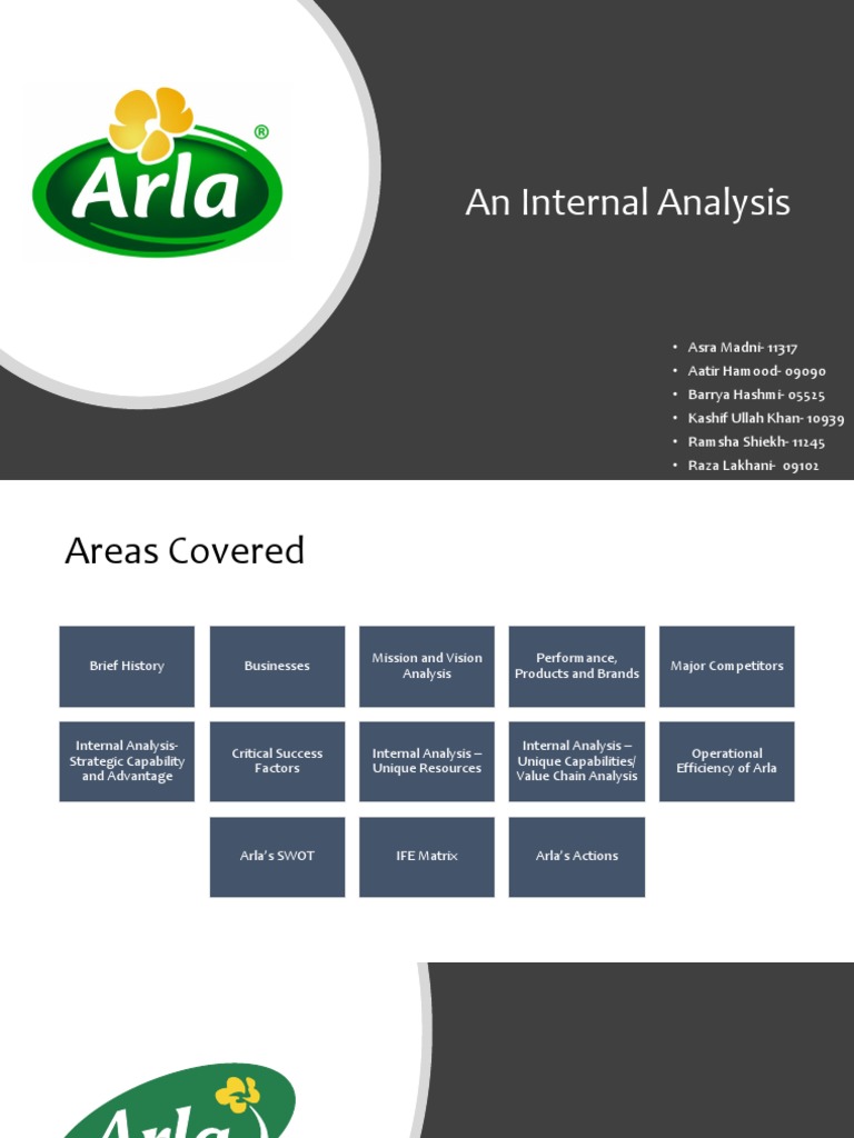 Arla Presentation PDF Supply Chain Strategic Management
