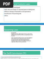 Tariff and Customs Code