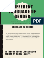 Different Language of Gender