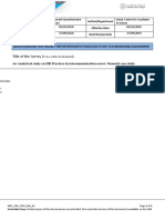 Title of The Survey :: Questionnaire For Project Report/Dissertation/Case Study /Coursework/Assignment