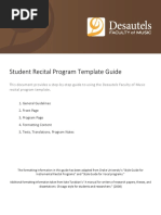 Recital Formatting Guide - FINAL
