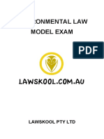 Environmental Law Model Exam: Lawskool Pty LTD