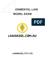 Environmental Law Model Exam IRAC Method & Tips