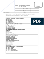 La Lora Pilota: Comprensión lectora