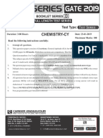 Gate Test Series 4 Chemistry