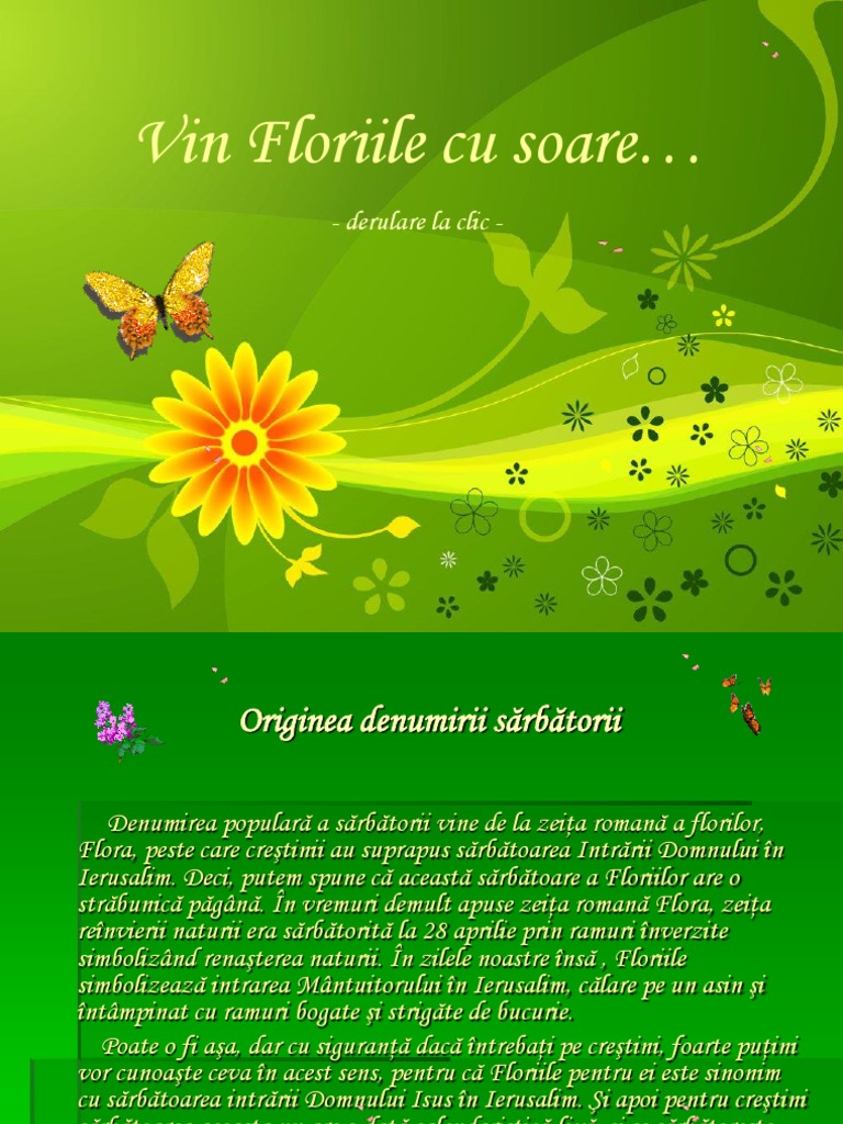 Power Point La Lectia Floriile Clasa Pregatitoare A Iv A 2019