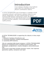 A-Fatal Technologies Company and Biometric Solutions Introduction