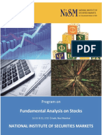 Fundamental Analysis On Stocks: National Institute of Securities Markets