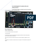 Cuestionario Experimento Medición de Señal de TV Analógica