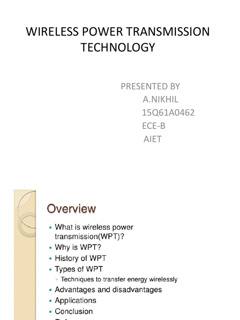 Wireless Power Transmission | PDF