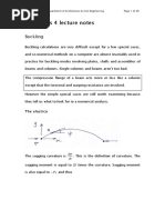 Structures 4 Lecture Notes: Buckling