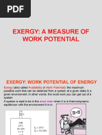 Exergy: Measure of Work Potential