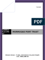 Mormugao Port Trust: Summer Placeme NT