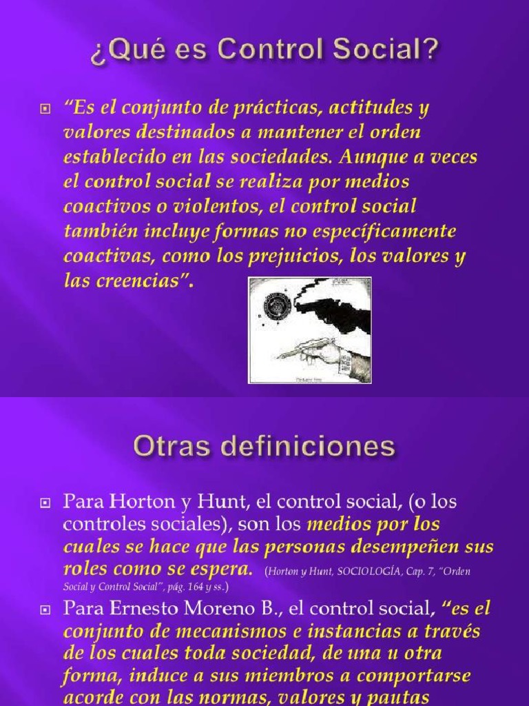 ¿Que Es El Control Social? | PDF | Derecho penal | Estado (política)
