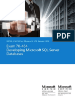 Exam 70-464 Developing Microsoft SQL Server Databases