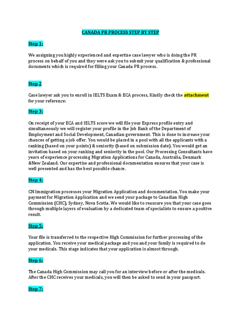 Canada PR Process Guide | PDF | Immigration | Canada