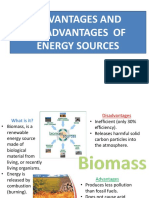 Advantages and Disadvantages of Energy Sources