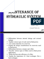 Maintenance of Hydraulic System
