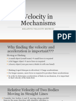 Velocity in Mechanisms