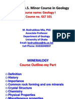 First Year B.S. Minor Course in Geology