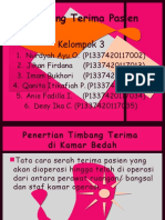 Timbang Terima Pasien Kamar Bedah