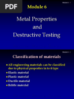 Metal Properties and Destructive Testing: Module 6 - 1